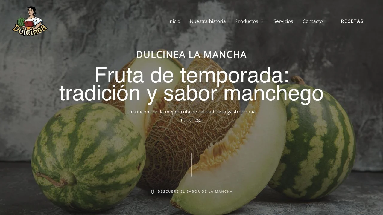 Web corporativa de Dulcinea La Mancha